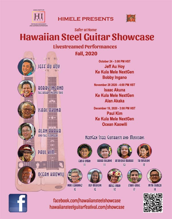 Hawaiian Steel Guitar Showcase Fall 2020 Poster