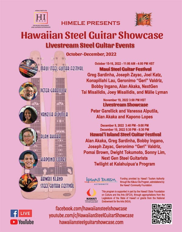 Hawaiian Steel Guitar Showcase 2022 Q4 Poster
