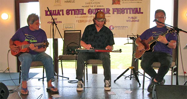 Aaron Benolkin at the 2020 Kaua&lsquo;i Steel Guitar Festival